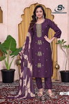 Sufy Vol 3 By Sankheswer Viscose Kurti With Bottom Dupatta Suppliers In India